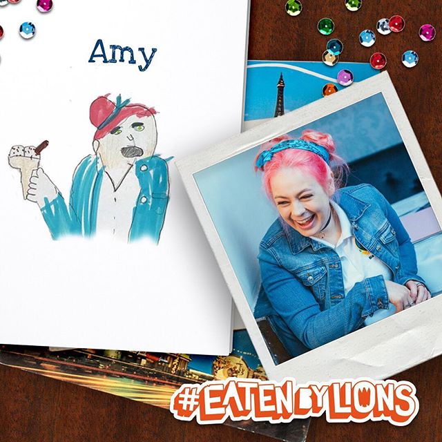 Omar&rsquo;s sketch of Amy 👨🏼&zwj;🎨 @hoare.sarah what do you think? 🎬 #eatenbylions